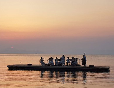 Floating stage for events