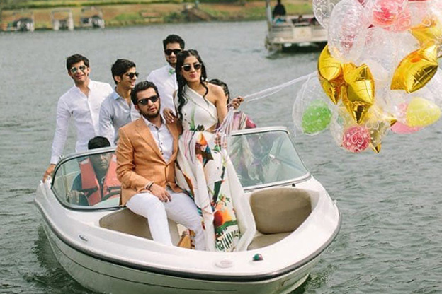 bridal entry on boat