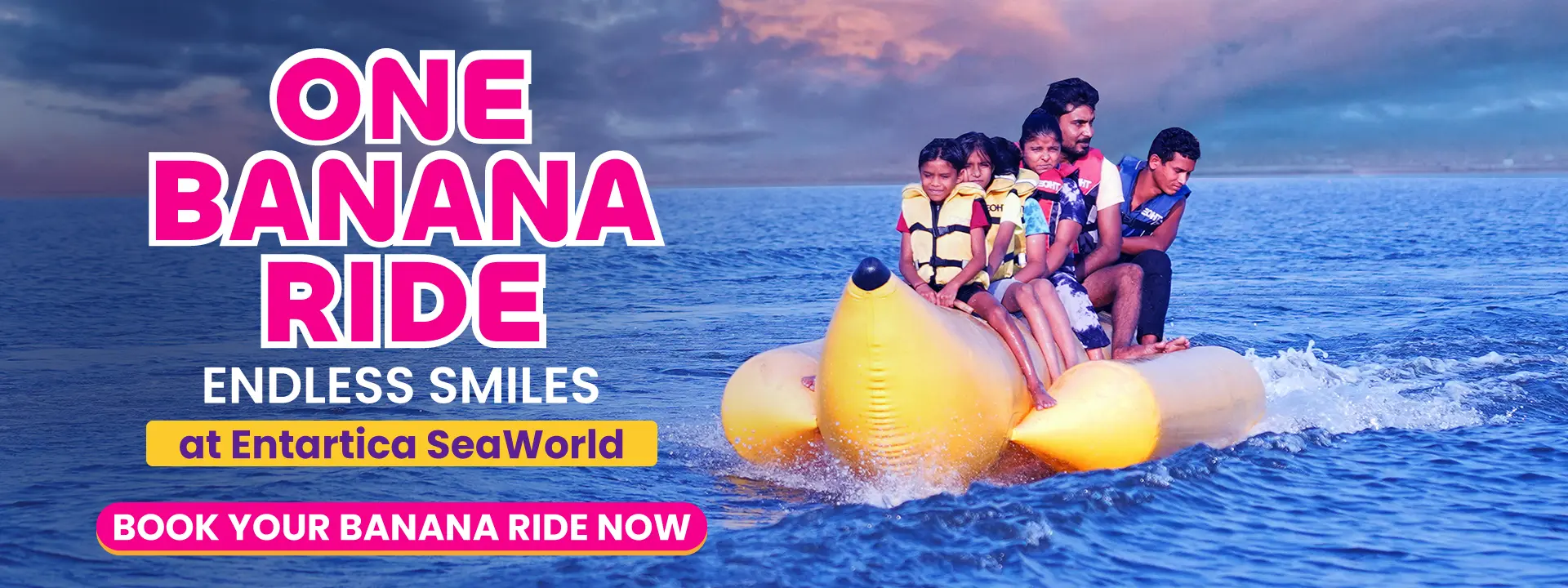 Banana Boat ride | Entartica SeaWorld