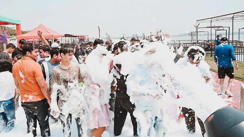 floating foam party