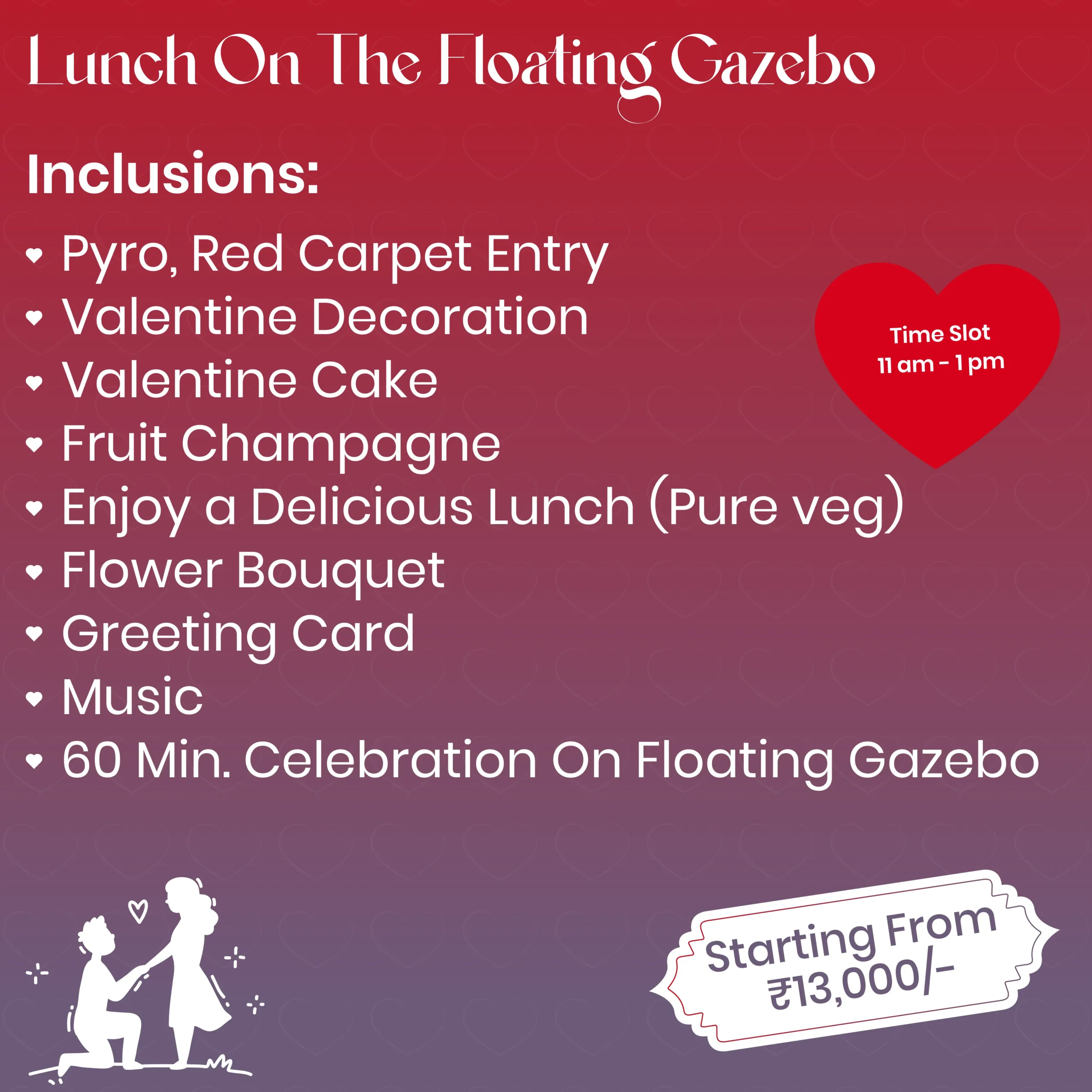 Rate Card - Rajsamand_Floating Gazebo Lunch